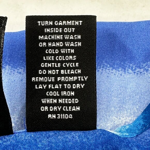 New Directions Women's Size XL Long Sleeve Top Blue Striped Preowned - Picture 5 of 12